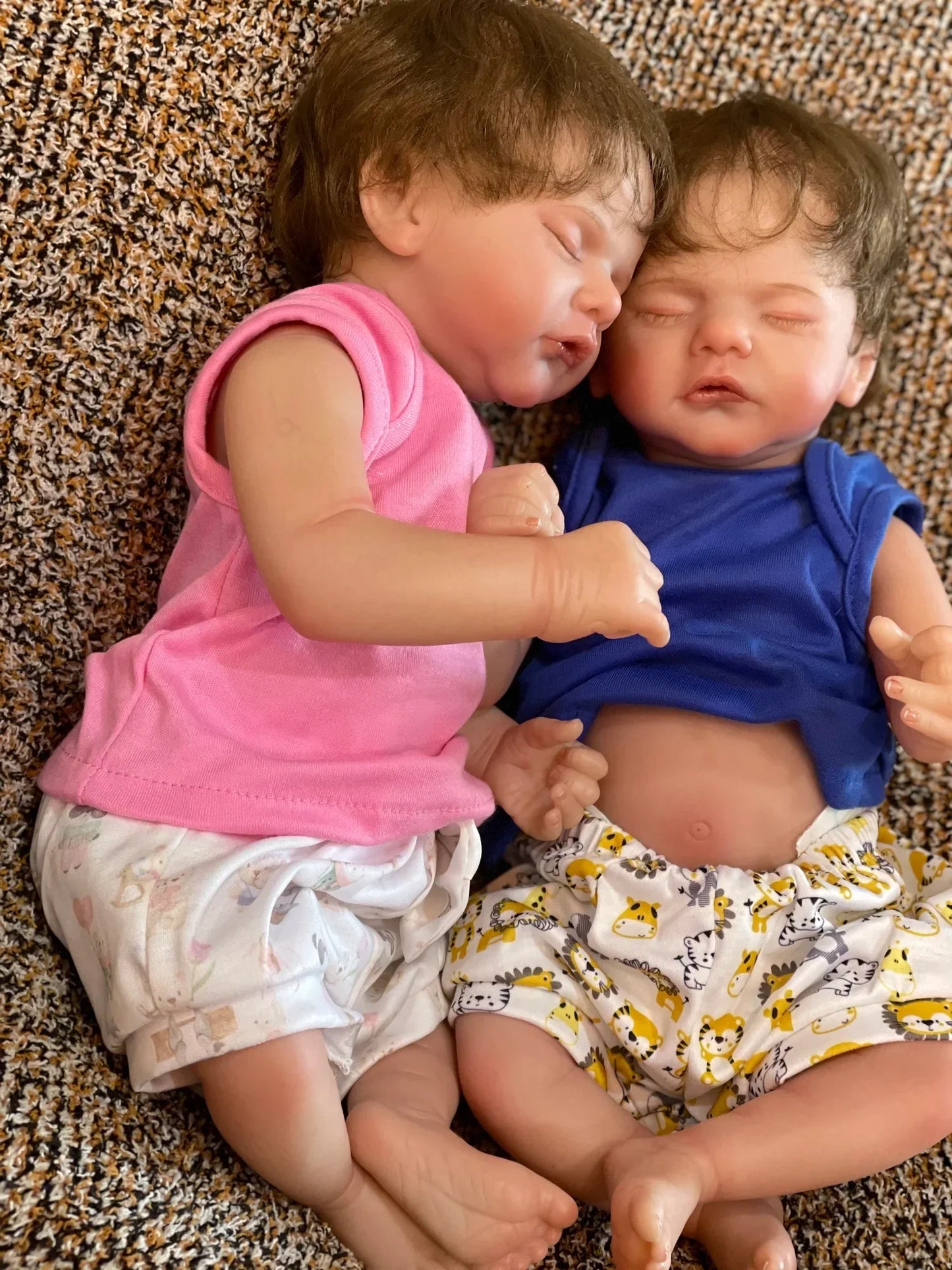 Urocze lalki reborn chłopiec i dziewczynka | Realistyczne bliźnięta Baby Doll