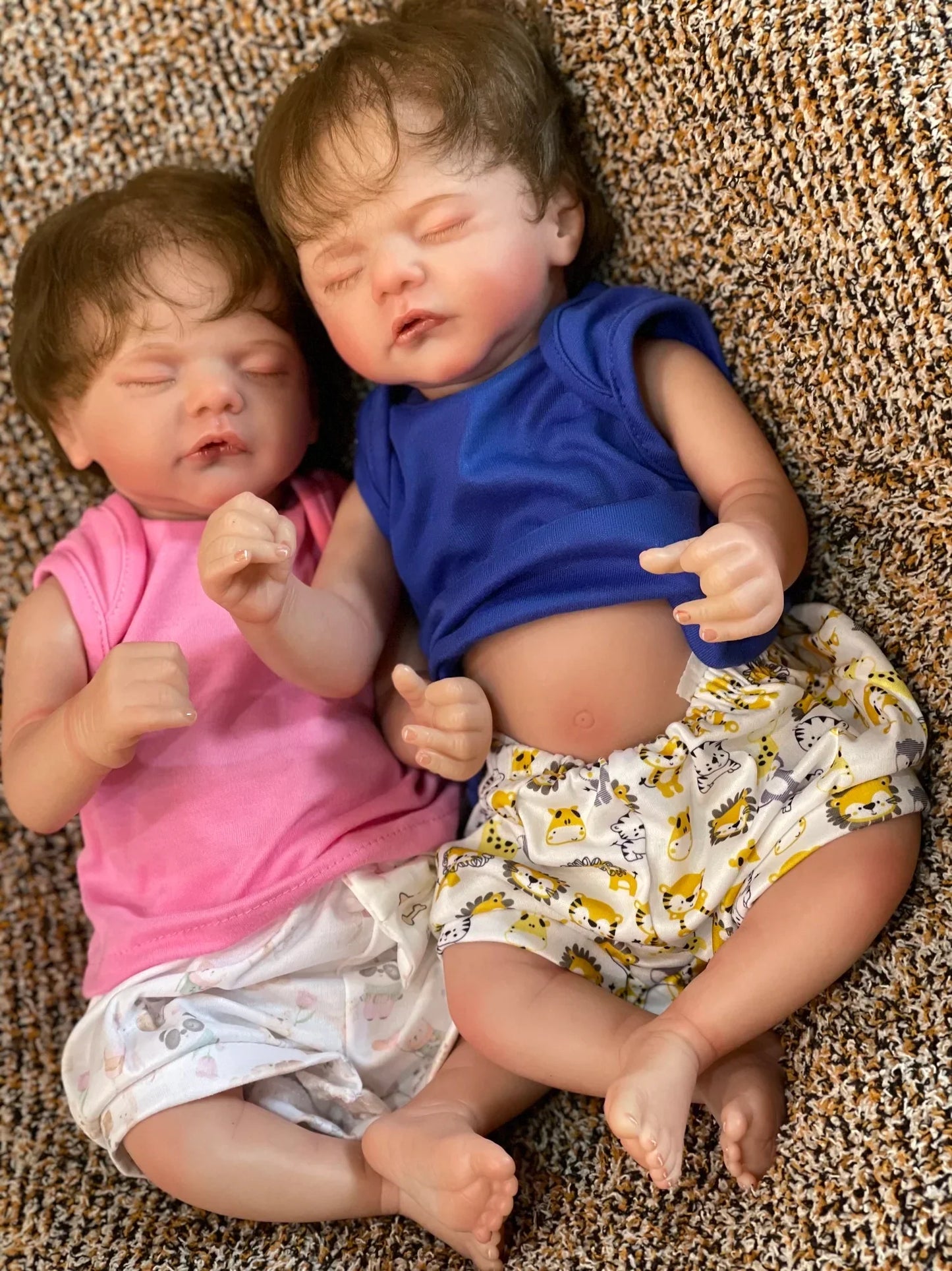 Urocze lalki reborn chłopiec i dziewczynka | Realistyczne bliźnięta Baby Doll