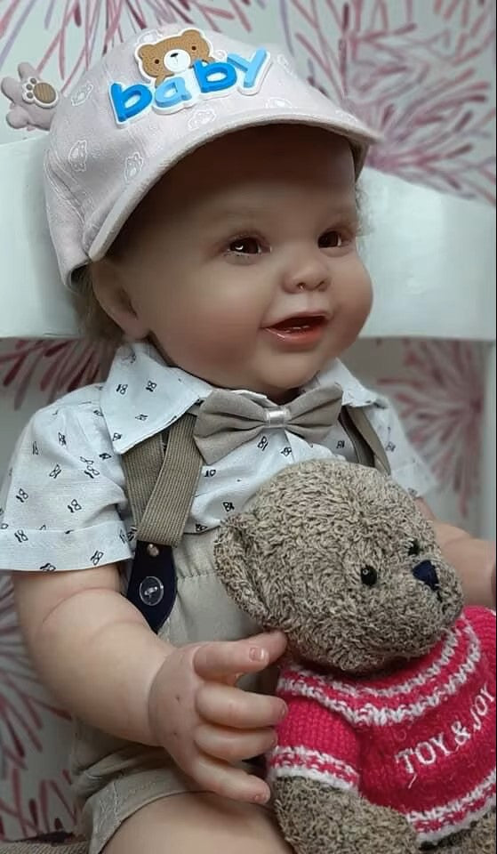 Uśmiechnięta Lalka Reborn Alex